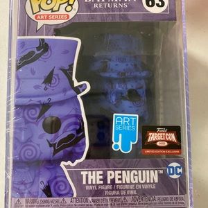 Funko POP! THE PENGUIN Vinyl Figure #63 Art Series 2022  DC Target con w/Case